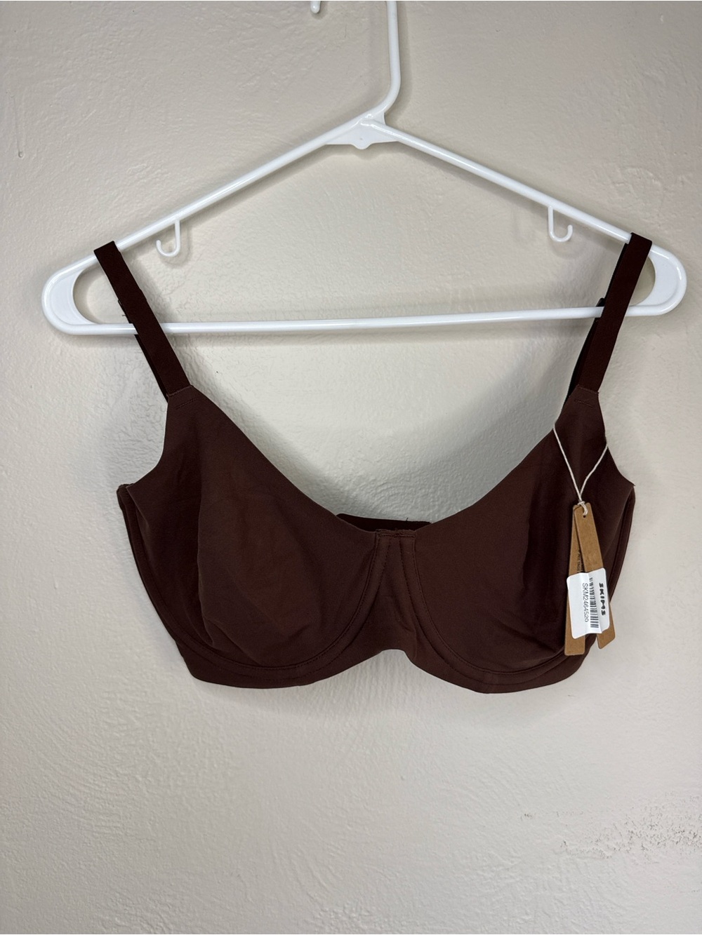 NWT SKIMS Fits Everybody Unlined Demi Bra Cocoa 34DDDD